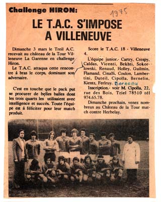 RUGBY TRIEL J